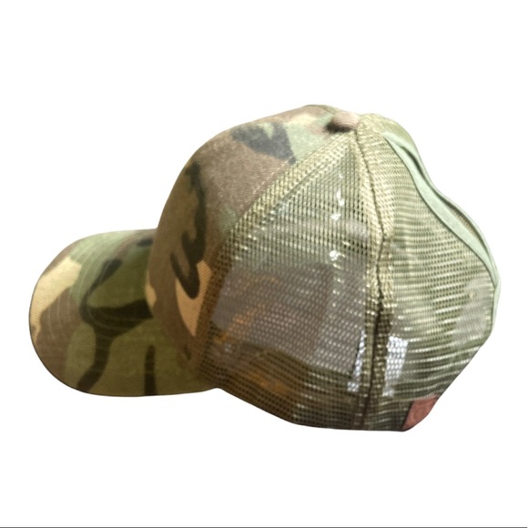 C.C Exclusives army print hat with ponytail slit - Picture 2 of 4